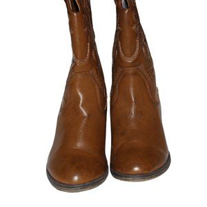 Mia Womens boots Size 8 Larue Cowboy boot Tan Stacked heel